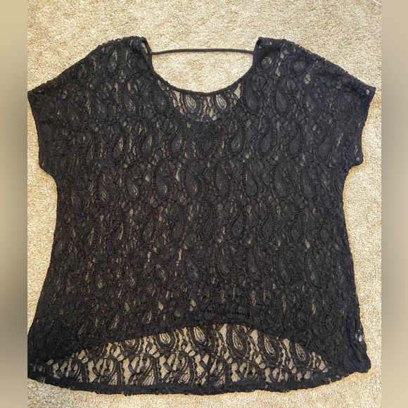 Bobeau | Sheer Lace Top - Picture 10 of 12